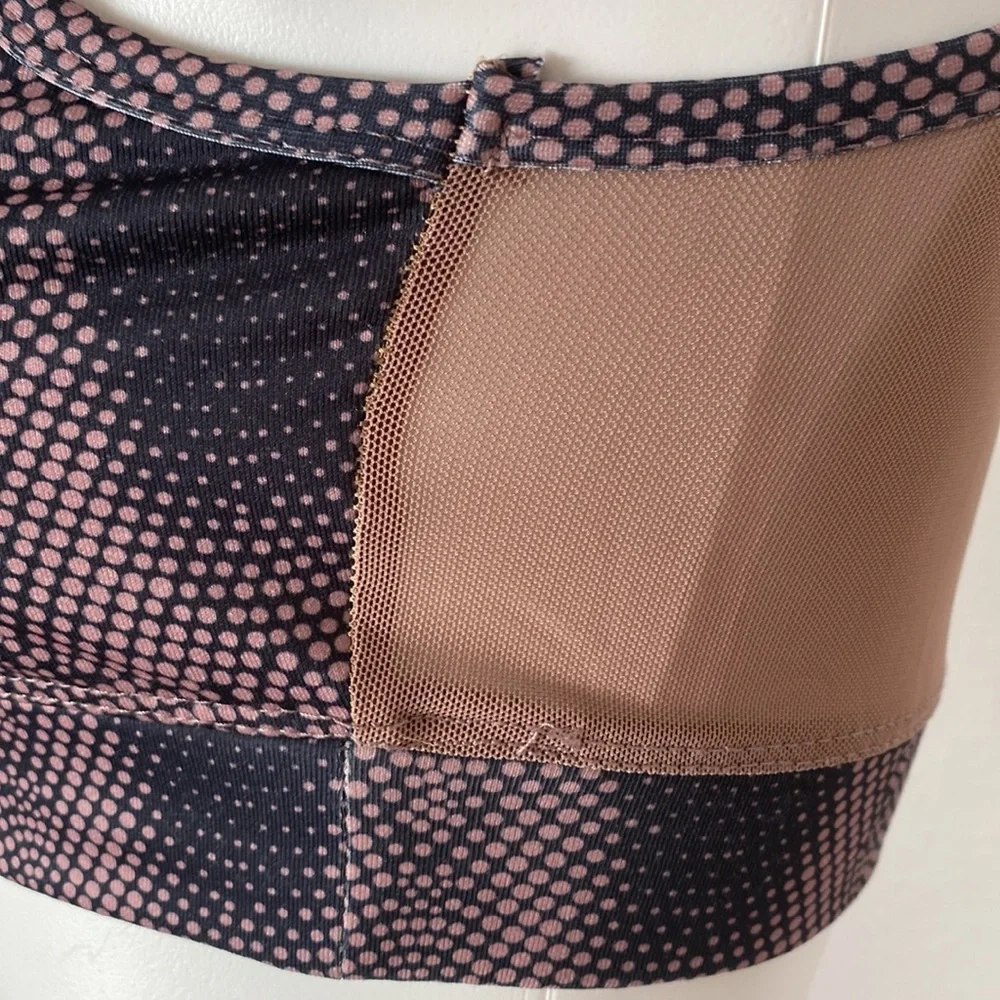 NovaSport Polka Dot Mesh Sports Bra Mauve High Performance Sports Bra Size M - Picture 6 of 7